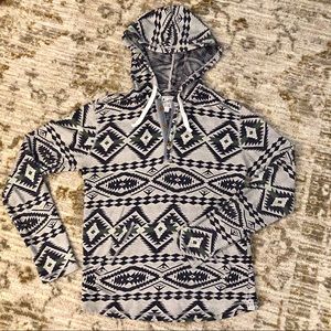 Aztec Hooded Henley